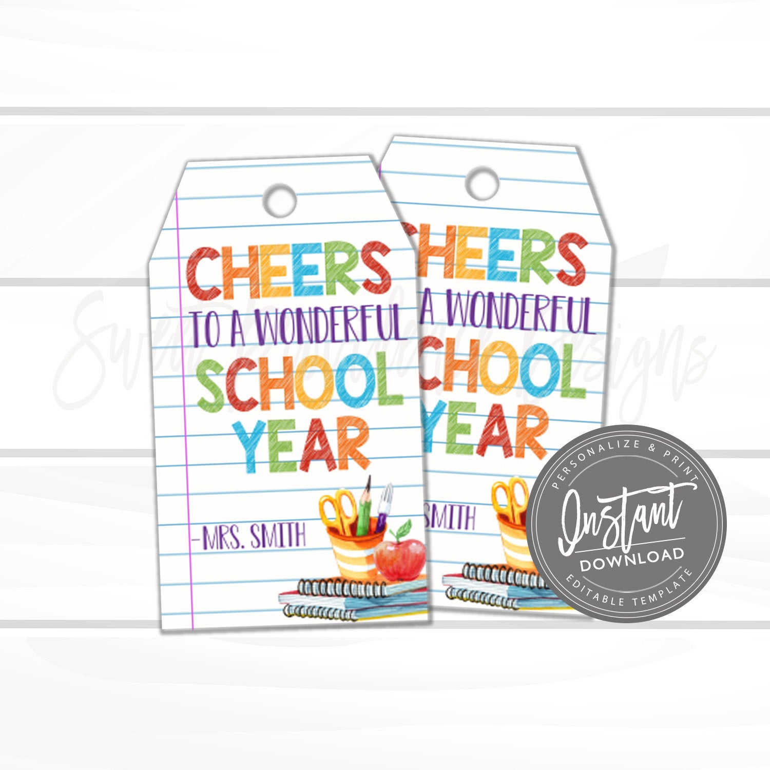 Teacher Printable Gift Tag – Sweet Providence Designs