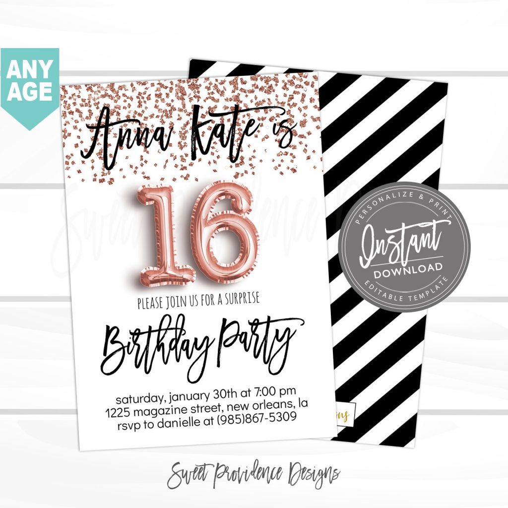 16th-birthday-invitation-editable-sweet-16-birthday-party-invite