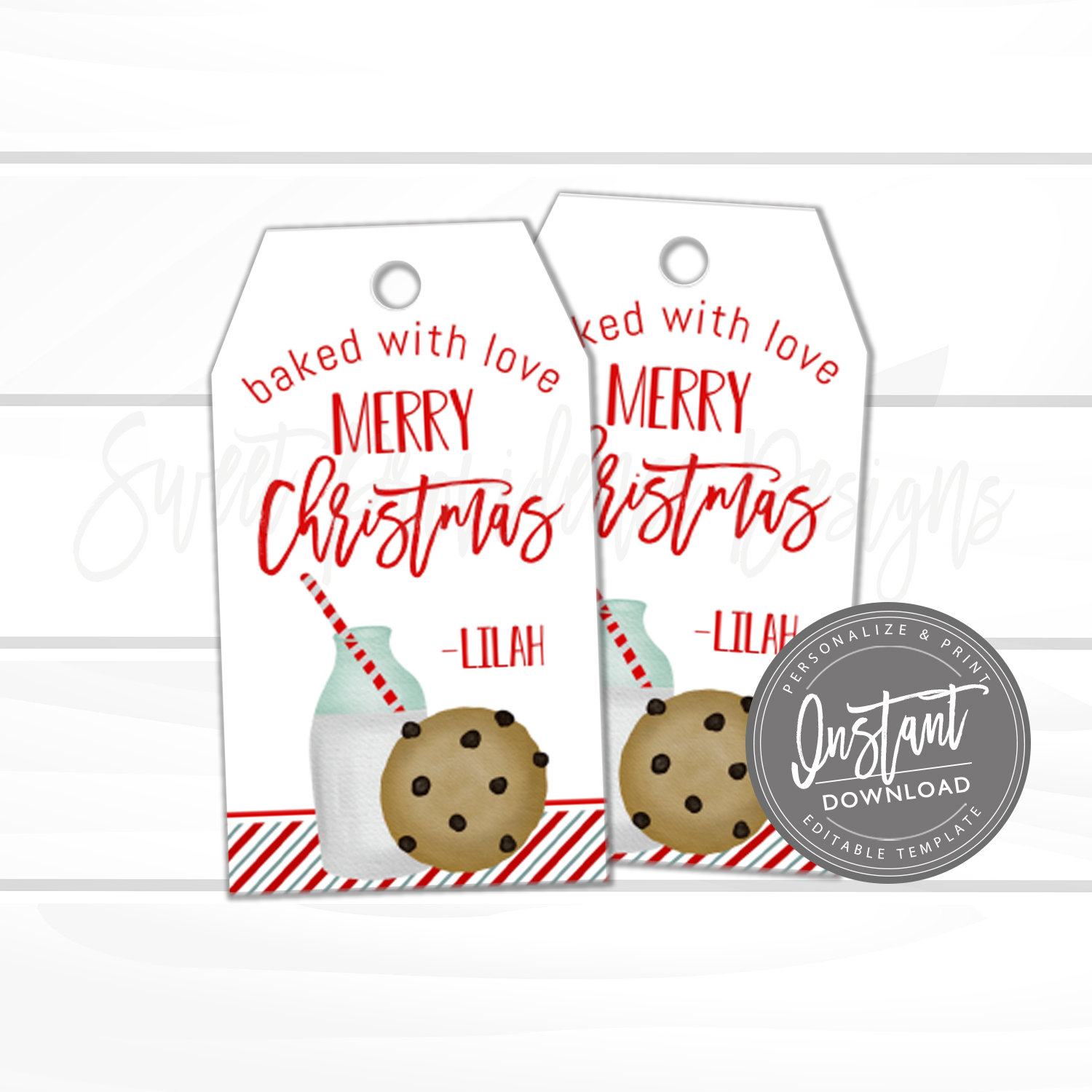 EDITABLE Christmas Teacher Favor Tag, DIY Favor Tag, Holiday Favor Tag