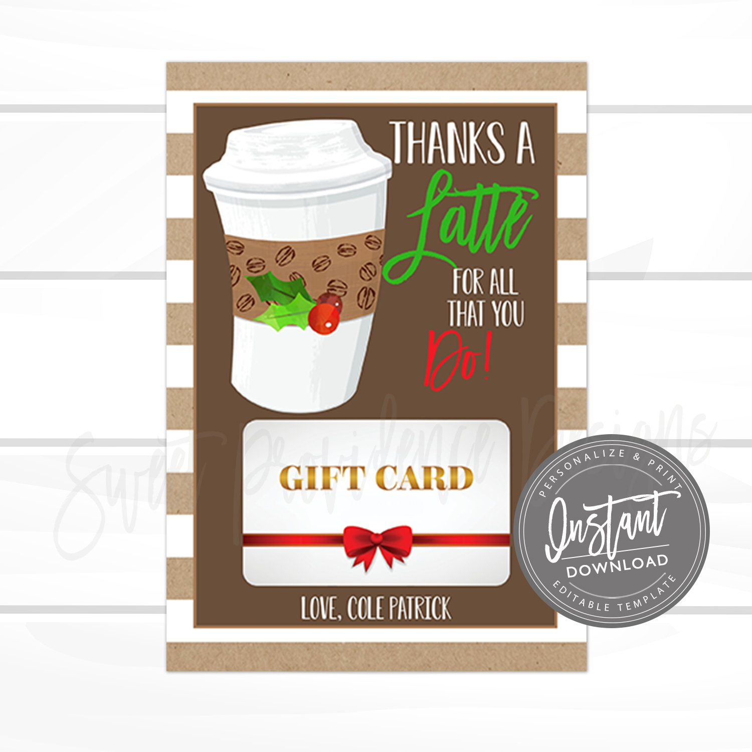 Coffee Cup Gift Card Holder, Teacher Appreciation, Thank You Gift