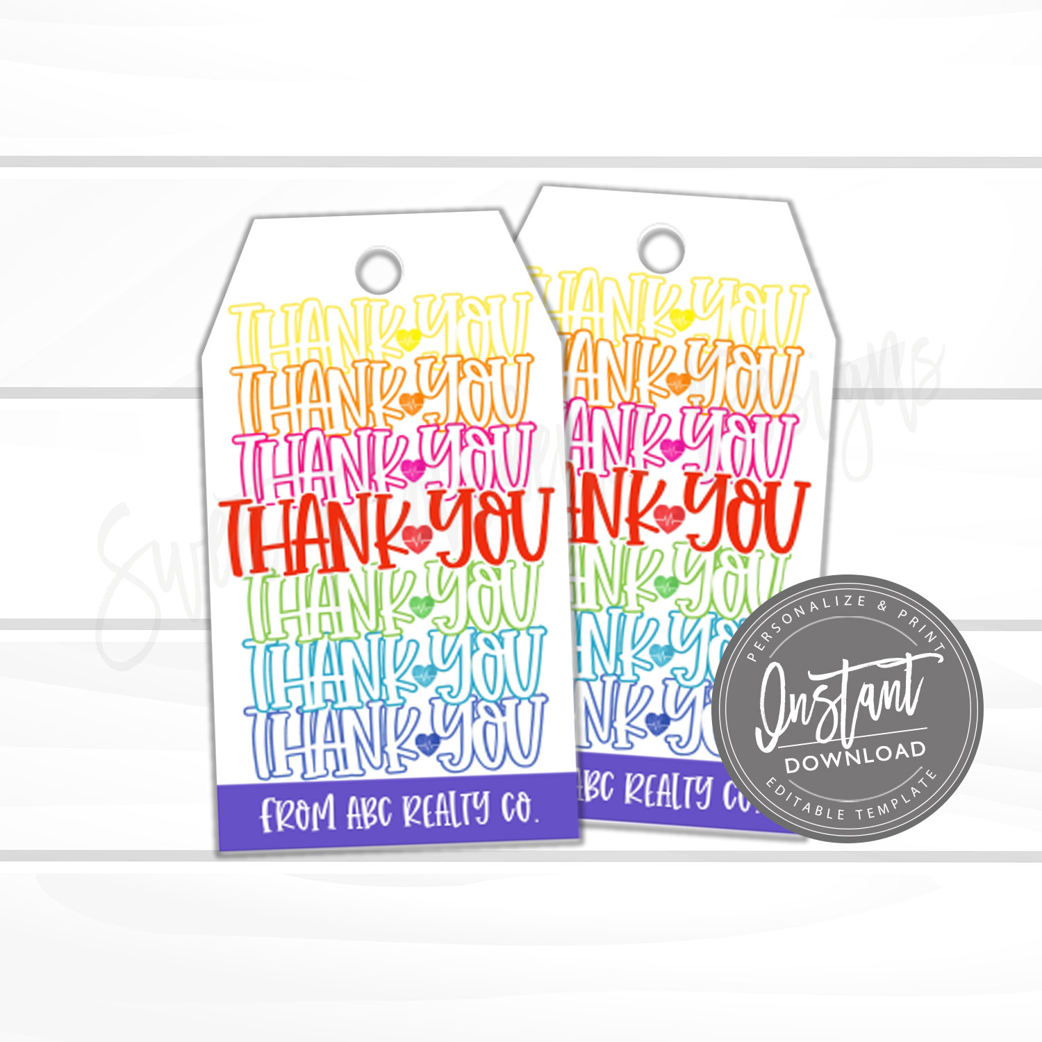 Nurse Appreciation Gift Tag, Thank You for Your Dedication, Medical Tag ...