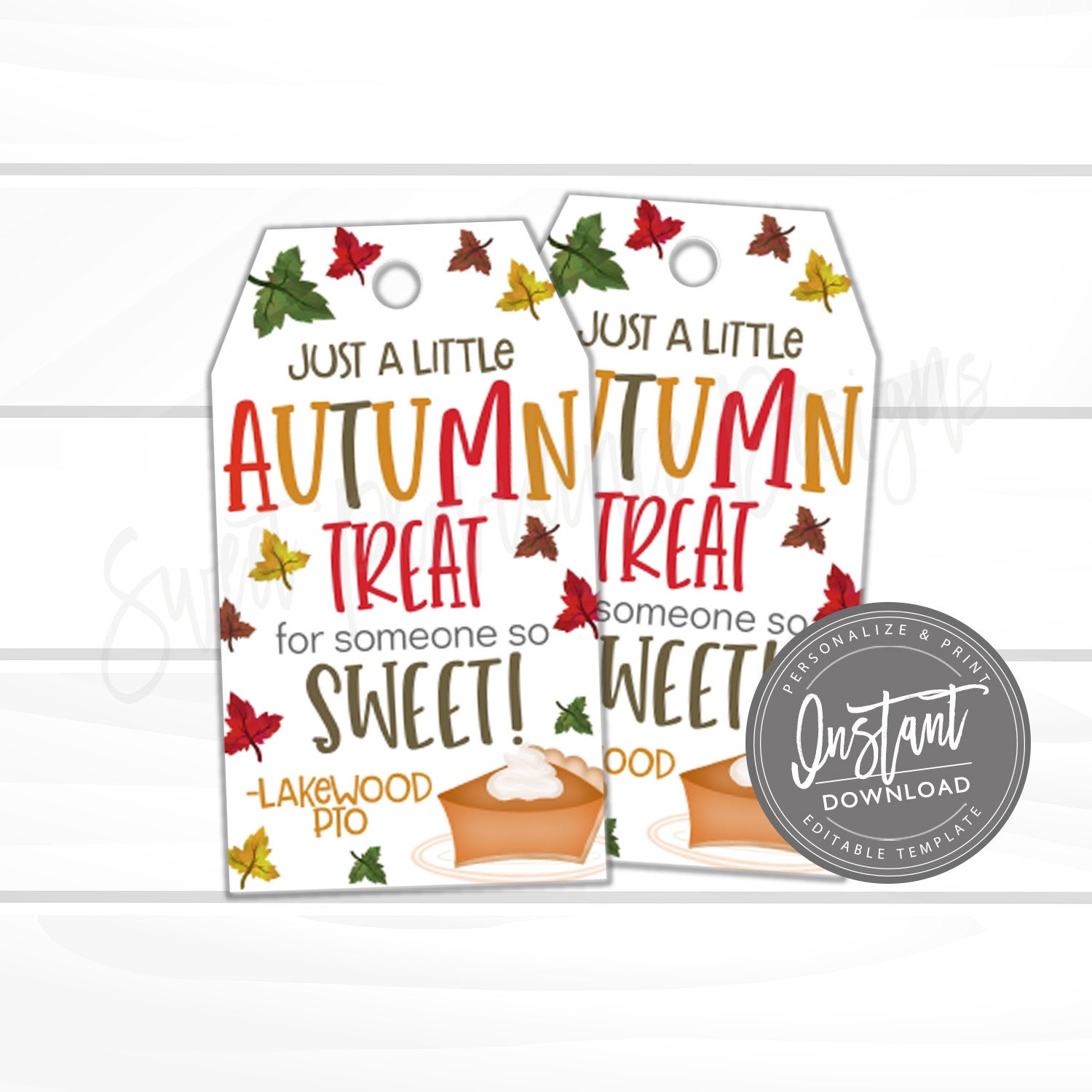 Fall Treat for Someone Sweet Gift Tag, Teacher Appreciation Fall