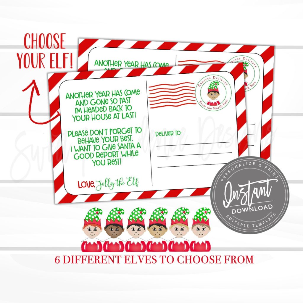 editable-elf-postcard-printable-elf-letters-notes-from-the-elf-elf