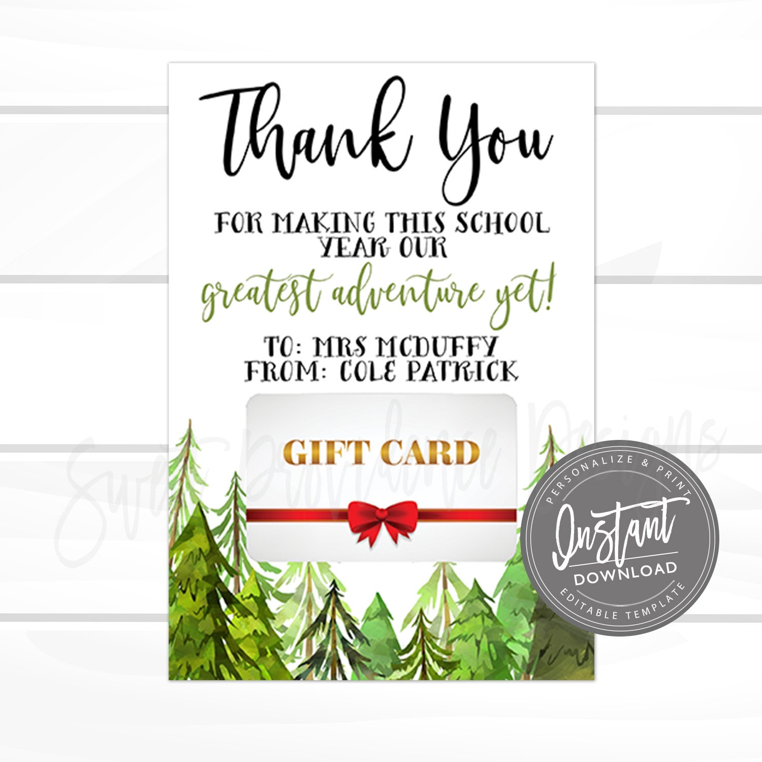 Printable BUS DRIVER Appreciation  Gift Card Holder. Thank You for  Being an Amazing Driver Digital Editable Instant Download. (Instant  Download) 