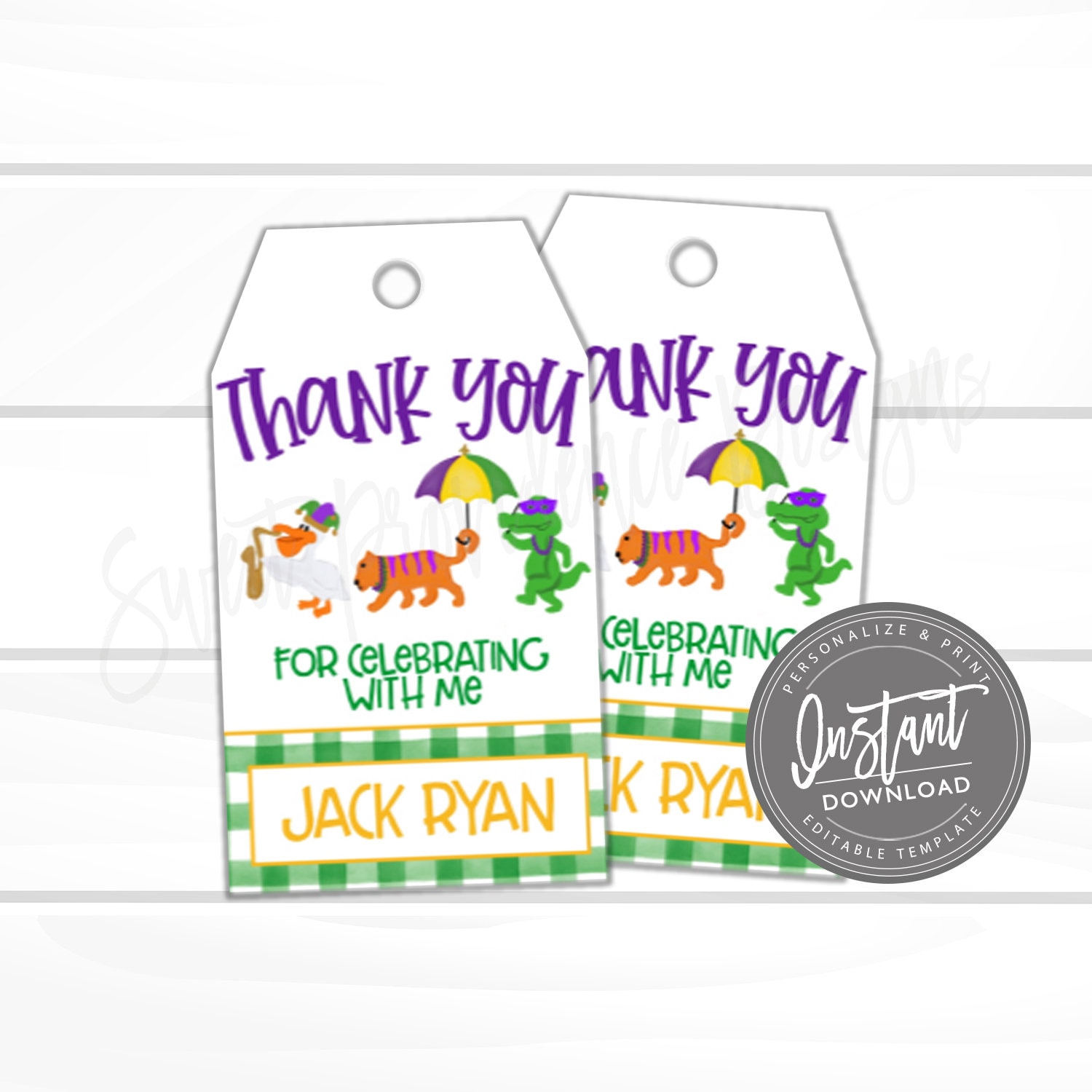 Birthday Gift Tag Template